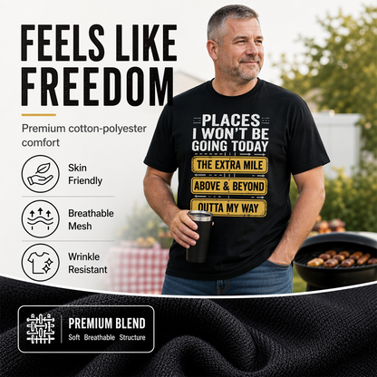 👕 Férfi humoros grafikás, kerek nyakú póló – Vicces felirat, puha pamut, alkalmi póló – Utánvéttel ✨