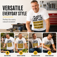 👕 Férfi humoros grafikás, kerek nyakú póló – Vicces felirat, puha pamut, alkalmi póló – Utánvéttel ✨
