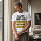 👕 Férfi humoros grafikás, kerek nyakú póló – Vicces felirat, puha pamut, alkalmi póló – Utánvéttel ✨