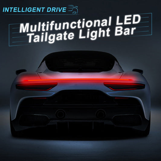 💡 Többfunkciós LED-es hátsó kapu fénysorompó – Biztonsági világítás, 12V, univerzális – Utánvét 🚗✨