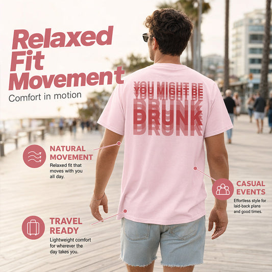 👕 Férfi rövid ujjú, kerek nyakú, mintás póló – 100% pamut, normál szabás, könnyű és lélegző – utánvéttel ✨