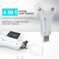 📱 4 az 1-ben USB-meghajtó-kártya-adó – Lightning, USB-C, Micro USB és USB 3.0 – OTG-adapter iPhone-hoz, Android-hoz és PC-hez – Utánvéttel ✨