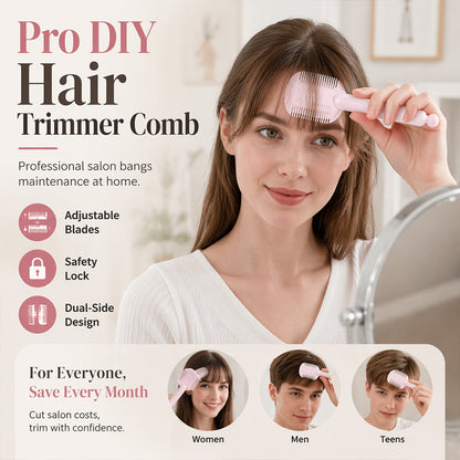 💇✨ Hajvágó Fésű: Többfunkciós Vágás és Hordozható Kialakítás! ✂️