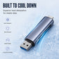 ⚡ Dupla nyílású kártyaolvasó – USB-C & USB-A, 5 Gbps, alumínium ház, telefonra és PC-re – Utánvét 📱✨