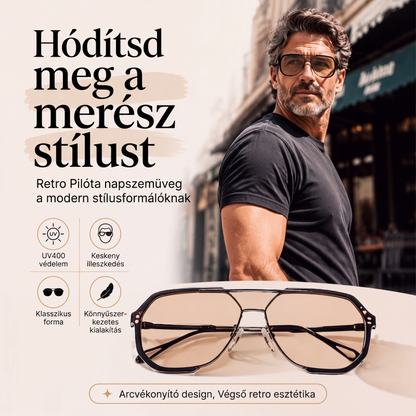 🌞 Unisex nagy méretű egyrészes napszemüveg – Négyzetes forma, elegáns – Utánvét 📦