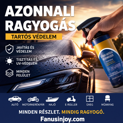 ⏰ UTOLSÓ NAPOS AKCIÓ! Fejlett gyors hatású autóbevonó spray – Ajándék törlőkendővel ✨