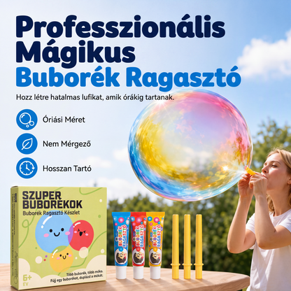 🎈 Buborékfújó szett gyerekeknek – Játékos buborékkészítő, kültérre – Utánvét 🔥