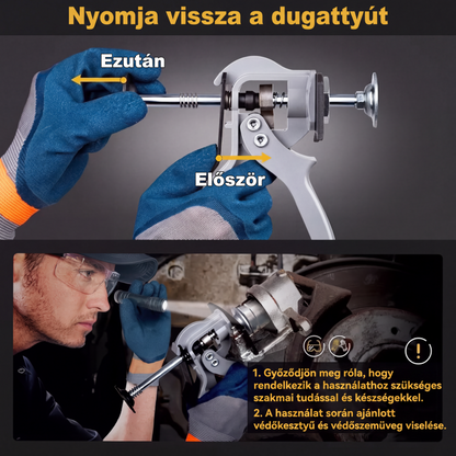 Nagy terhelésű féknyereg-szerszám