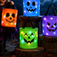 🎃 LED Light Up Halloween Candy Bucket – Világítós Halloween kosár cukorkáknak – Utánvét ✨
