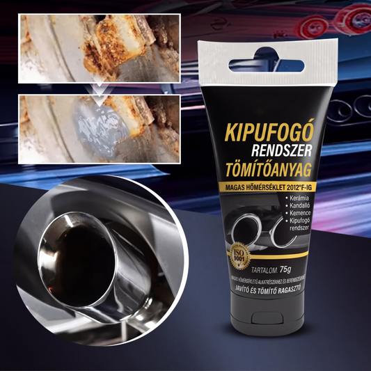 🏍️ Kipufogócső-tömítőanyag – hőálló, repedések javítására – utánvéttel ⚡