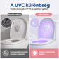🚽 UVC WC fertőtlenítő lámpa – Intelligens, mozgásérzékelős, biztonságos – Utánvét 🔥