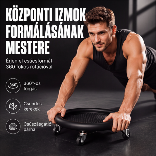 🏋️ Hasi görgő keréktárcsa térdpárnával – Otthoni edzéshez, erősítés – Utánvét ✨