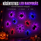 🕷️ Pók matrica LED világítás – Kreatív dekoráció, vidám hangulat – Utánvét ✨