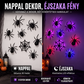 🕷️ Pók matrica LED világítás – Kreatív dekoráció, vidám hangulat – Utánvét ✨