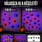 🕷️ Pók matrica LED világítás – Kreatív dekoráció, vidám hangulat – Utánvét ✨