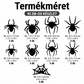 🕷️ Pók matrica LED világítás – Kreatív dekoráció, vidám hangulat – Utánvét ✨