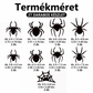 🕷️ Pók matrica LED világítás – Kreatív dekoráció, vidám hangulat – Utánvét ✨