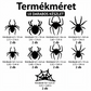 🕷️ Pók matrica LED világítás – Kreatív dekoráció, vidám hangulat – Utánvét ✨