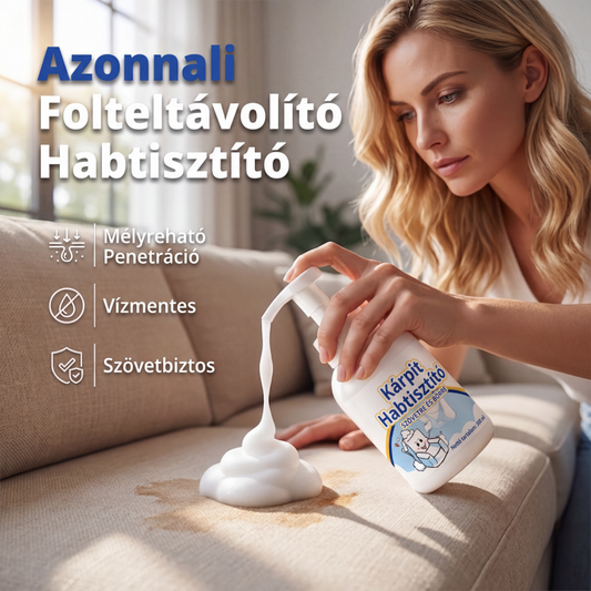 🧼 Kárpittisztító hab – Szövetekhez, autóbelsőhöz, mosás nélkül – Utánvét 🧴