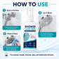 🧼 Makacs vízkő eltávolító spray – Zuhanyfejekhez és csaptelepekhez, visszaállítja a fényt – Utánvét ✨