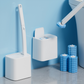🚽 Disposable Toilet Brush Set with 18 Refills – Eldobható WC-kefe szett, 18 betéttel – Utánvét ✨