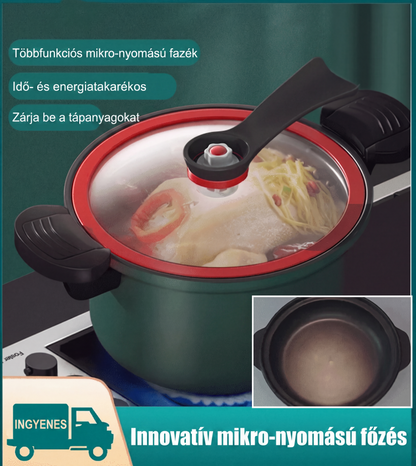 🍲 Mikronyomású cserépfazék – Lassú- és nyomófőző egyben, 3.5L – Utánvét ✨