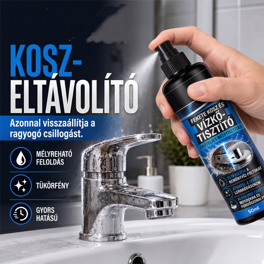 🧽 Vízkőoldó és folttisztító – Fürdőszobába, konyhába – Utánvét ⚡