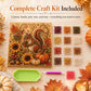 🍂 Autumn 3D Pearl Painting Kit – Őszi gyöngyhímző készlet, kreatív festés – Utánvét ✨