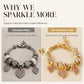 💖 DIY Beaded Detachable Heart Charm Bracelet – Kreatív gyöngyös szív karkötő, levehető – Utánvét ✨