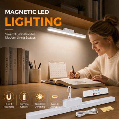 🧲 USB-s LED olvasólámpa – Mágneses rögzítés, újratölthető – Utánvét 📦