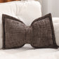 🎀 Soft bow-shaped chenille párna – Otthonba, kényelmes támasz ⚡