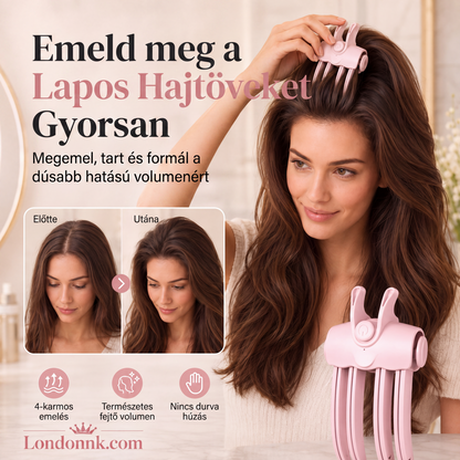 👱‍♀️ Hajgyökér-emelő készülék – Pár másodperc alatt formáz 📦