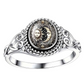 🏵️ Sun and Moon totem ring – Antik stílus, kézzel készített hatás ⚡