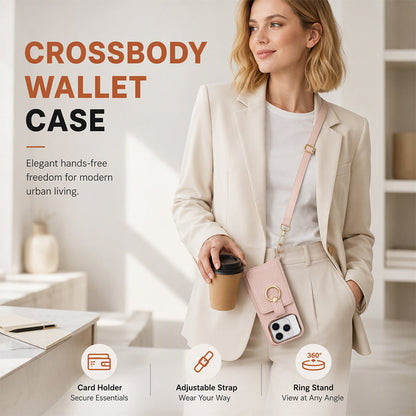 💳 Mágneses tok kártyatartóval – Ring stand, kompakt és biztonságos ⚡