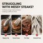 🔪🥩 Acél húsfogó – Serrated él, steakhez és grillezéshez 🔥