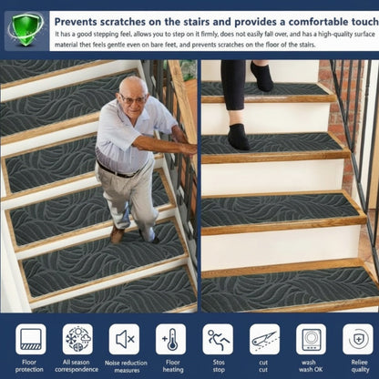 🚪 Anti-slip stair pads – Csúszásgátló, könnyen felszerelhető,biztonságos járás 🔥 📦
