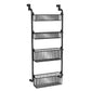 Over the Door Hanging Storage Basket Organizer