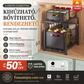 🔄 49% KEDVEZMÉNY! Kétrétegű kihúzható polc – Dupla tárolóhely, könnyű hozzáférés 📦
