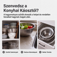 🥬3 darabból álló összehajtható szűrőkészlet leeresztő alappal💧