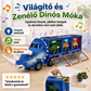 Interaktív dinoszaurusz-szállító játékautó