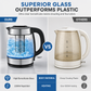 📢📢40% OFF !! ⏰2L Large Capacity Glass Electric Kettle with Automatic Shut Off and Overheat Protection