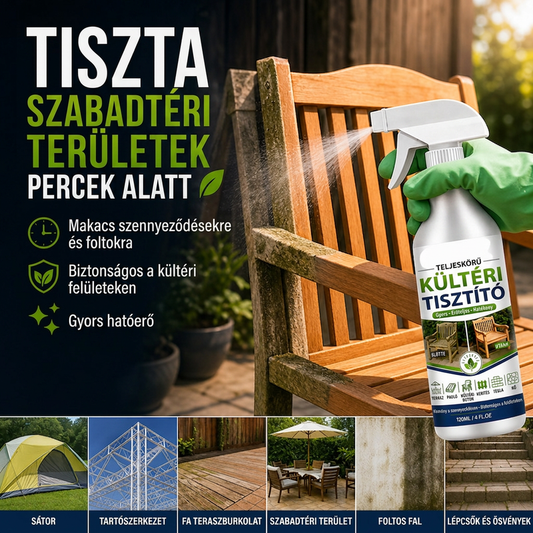 🧴 Többféle felületre alkalmas kültéri tisztító spray – Sokoldalú, hatékony ✨