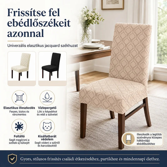 🪑 Univerzális rugalmas széküléstakarók – Praktikus védelem, elegáns megjelenés ✨