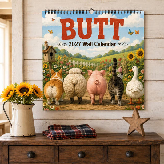 🐱 Animal Butt Calendar – Mókás, dekoratív, ajándékba is ⚡