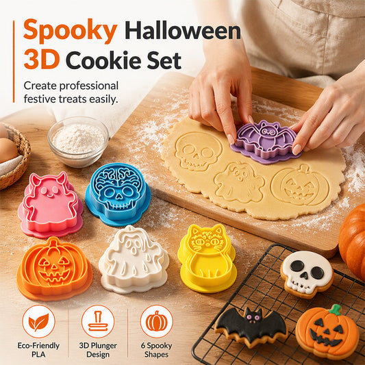 👻 Halloween cookie cutter – Sütikhez, tortákhoz, egyedi dekoráció 🎯