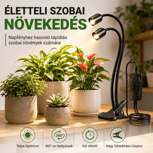🌱 Teljes spektrumú LED növénynevelő lámpa – Erős növekedés, egészséges növények 💡