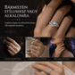 💍🌙 Holdkő gyűrű – Gótikus holdsarló, platinabevonat, misztikus 💎✨