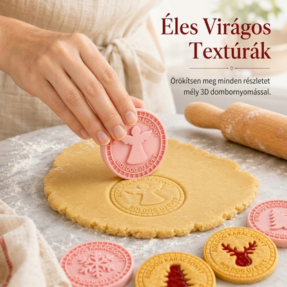 🍪 9 darabos formakészlet szirupos töltelékkel töltött kekszekhez – Kreatív sütés ✨