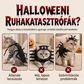 Ijesztő Halloween-i, százlábú formájú macskajelmez