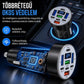 40W-os 8 az 1-ben gyors autós adapter digitális feszültségkijelzővel, 4 USB és 4 PD porttal